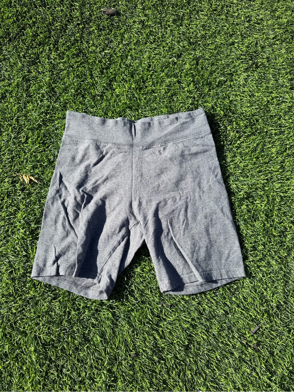 Gray Athletic Bike Shorts